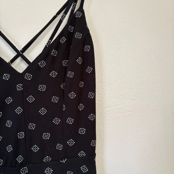 nine britton Lizzy Brushed Knit Dress Black Crisscross Back Size Small - Picture 8 of 12